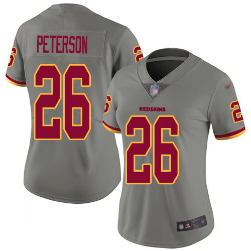 Washington Redskins Limited Gray Women Adrian Peterson Jersey NFL Football #26 Inverted Legend->youth nfl jersey->Youth Jersey